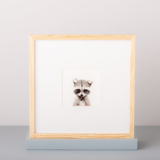 Cuadro infantil conejo y mapache